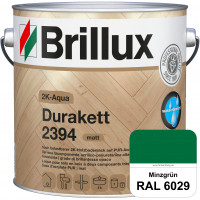 2K-Aqua Durakett 2394 (RAL 6029 Minzgrün) Wasserbasierter 2K-Versiegelung für Parkettfußböden, Diele