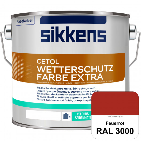 Cetol Wetterschutzfarbe Extra (RAL 3000 Feuerrot)