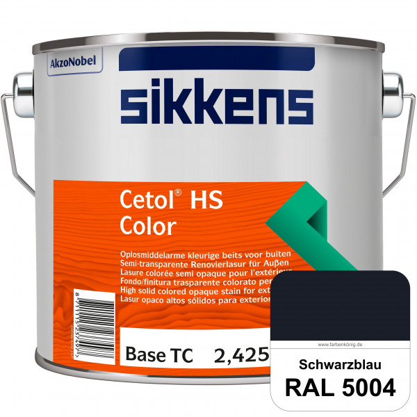 Cetol HS Color (RAL 5004 Schwarzblau) Dekorative semi-transparente Lasur (lösemittelhaltig) für auße
