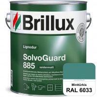 SolvoGuard 885 (RAL 6033 Minttürkis) deckende oder lasierende seidenmatte Alkydharz-Holzfarbe für au