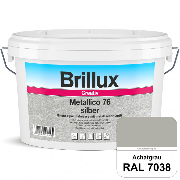 Creativ Metallico 76 (RAL 7038 Achatgrau) Effektspachtelmasse für Oberflächen mit metallischer Optik