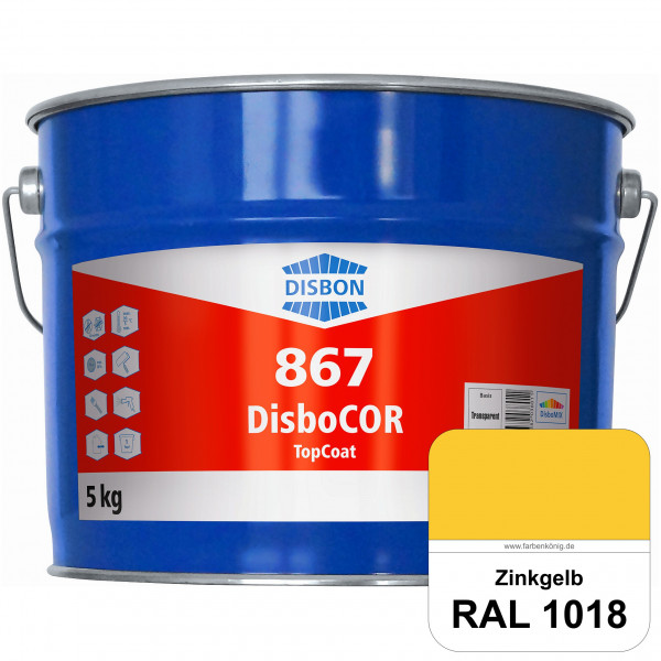 DisboCOR 867 TopCoat (RAL 1018 Zinkgelb) Anwendungsfreundliche Korrosionsschutz-Deckbeschichtung mit