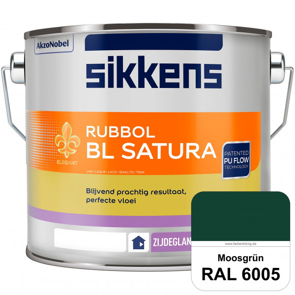 Rubbol BL Satura (RAL 6005 Moosgrün) seidenglänzender PU-Lack (wasserbasiert) innen & außen