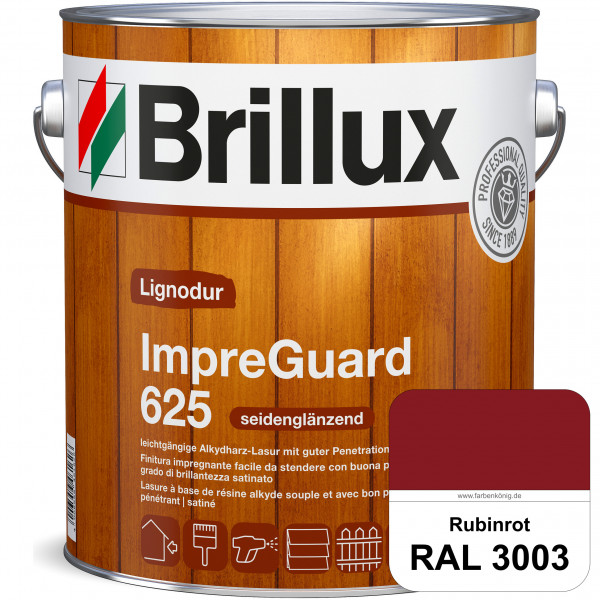 ImpraGuard 625 (RAL 3003 Rubinrot) imprägnierende Lasur (lösemittelhaltig) für allen Laub- und Nadel