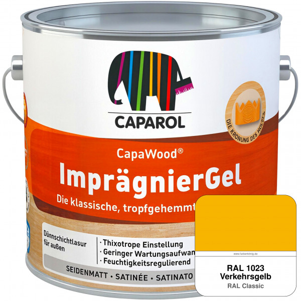 CapaWood® ImprägnierGel (RAL 1023 Verkehrsgelb) - ersetzt Capadur LasurGel