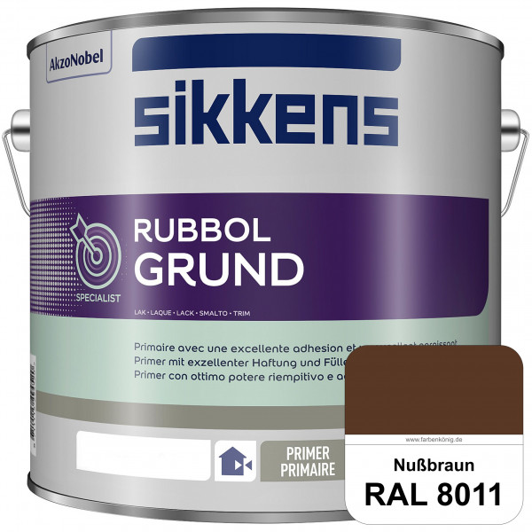 Rubbol Grund (RAL 8011 Nussbraun) Seidenmatte Grund- und Zwischenbeschichtung auf Kunstharzbasis (in