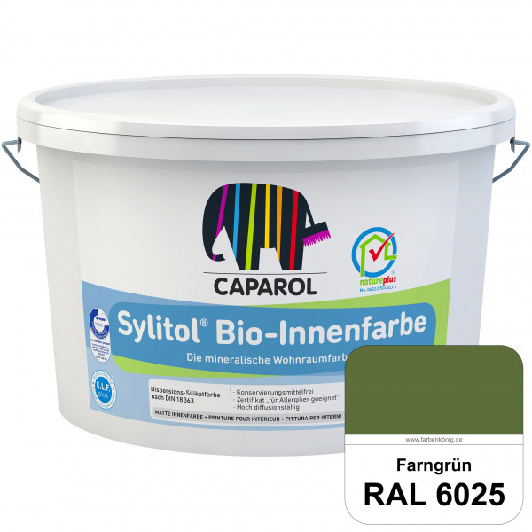 Sylitol® Bio-Innenfarbe (RAL 6025 Farngrün) Innenfarbe auf Silikatbasis  für Allergiker