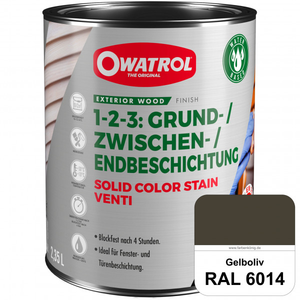 SOLID COLOR STAIN VENTI (RAL 6014 Gelboliv)