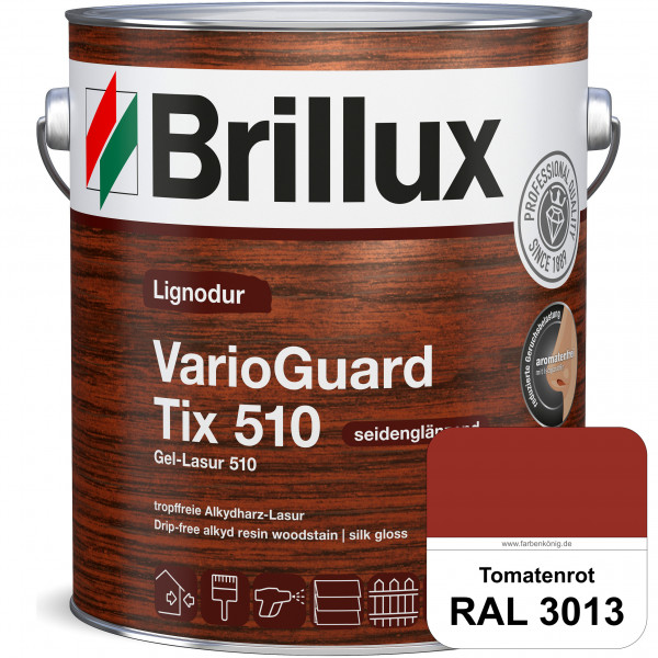 Lignodur VarioGuard Tix 510 (Gel-Lasur 510) RAL 3013 Tomatenrot