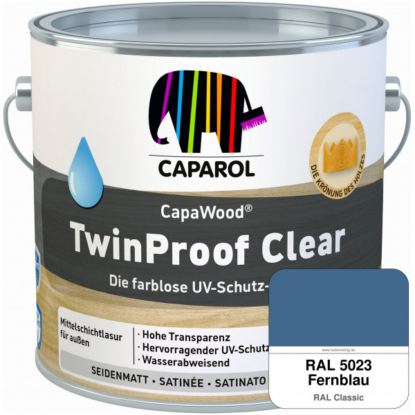 CapaWood® TwinProof Clear (RAL 5023 Fernblau) - ersetzt Capadur TwinProof