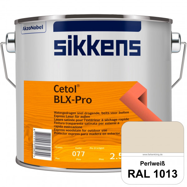 Cetol BLX-Pro (RAL 1013 Perlweiß) Express Lasur für die Beschichtung von Holzoberflächen (außen)
