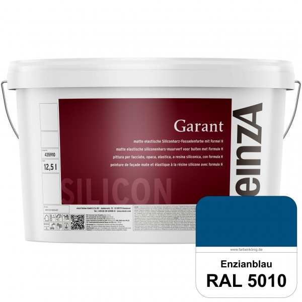 einzA Garant (RAL 5010 Enzianblau) elastische Siliconharz-Fassadenfarbe