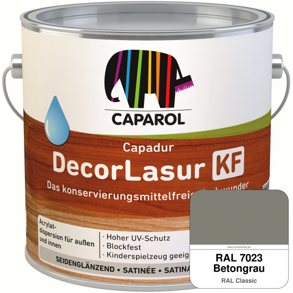 Caparol Capadur DecorLasur KF (RAL 7023 Betongrau)