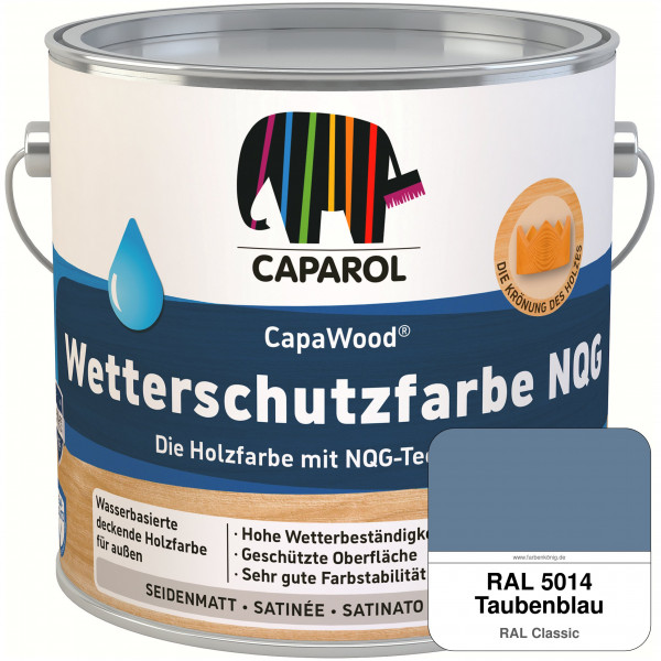 CapaWood® Wetterschutzfarbe NQG (RAL 5014 Taubenblau) - ersetzt Capadur Wetterschutzfarbe NQG
