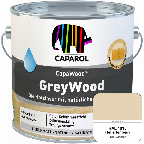 CapaWood® GreyWood (RAL 1015 Hellelfenbein) - ersetzt Capadur GreyWood