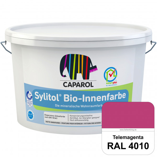 Sylitol® Bio-Innenfarbe (RAL 4010 Telemagenta) Innenfarbe auf Silikatbasis  für Allergiker
