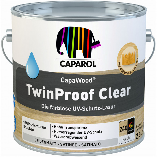CapaWood® TwinProof Clear (Farblos) - ersetzt Capadur TwinProof