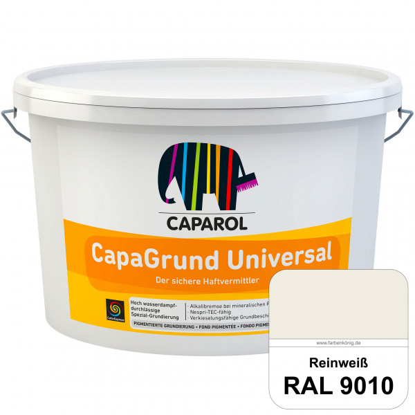 CapaGrund Universal (RAL 9010 Reinweiß) hoch wasserdampfdurchlässige deckender Grundanstrich