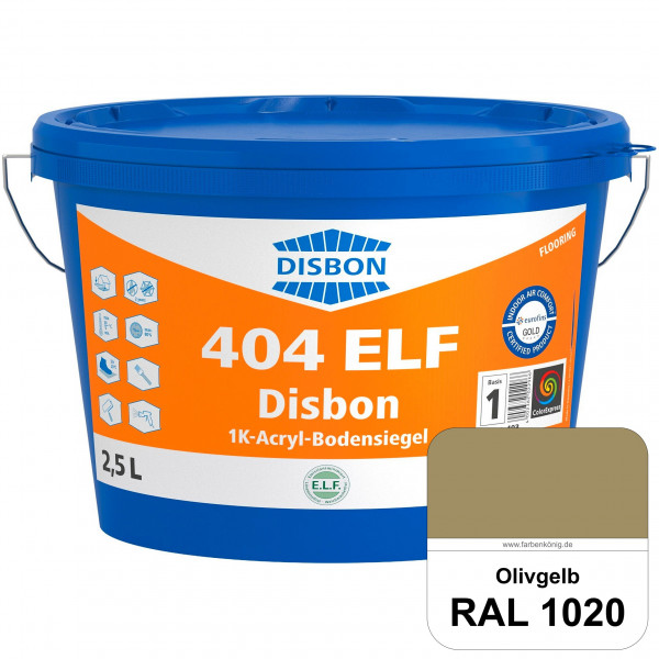 Disbon 404 ELF 1K-Acryl-Bodensiegel (RAL 1020 Olivgelb) 1K PU-verstärkte, emissions- und lösemittelf