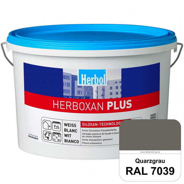 Herboxan Plus (RAL 7039 Quarzgrau) Siliconharz-Fassadenfarbe für längere saubere Fassaden