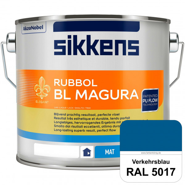 Rubbol BL Magura (RAL 5017 Verkehrsblau) matter PU-Lack (wasserbasiert) innen & außen