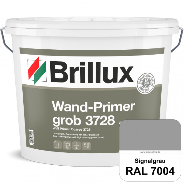 Wand-Primer grob ELF 3728 (RAL 7004 Signalgrau) quarzgefüllte Spezialgrundierfarbe für Gipskarton, G