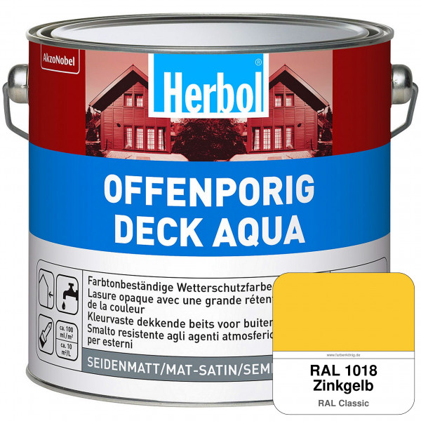 Offenporig-Deck Aqua (RAL 1018 Zinkgelb)