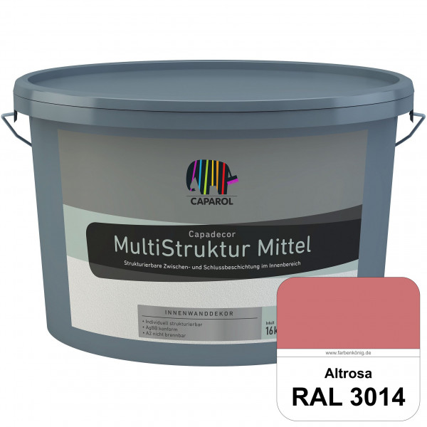 Capadecor MultiStruktur mittel (RAL 3014 Altrosa) quarzgefüllte Zwischen- und Schlußbeschichtung in