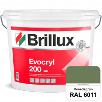 Evocryl 200 (RAL 6011 Resedagrün) Verschmutzungsunempfindliche 100% Reinacrylat Fassadenfarbe