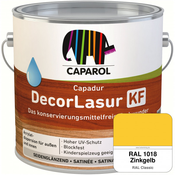 Caparol Capadur DecorLasur KF (RAL 1018 Zinkgelb)