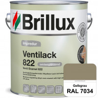Impredur Ventilack 822 (RAL 7034 Gelbgrau) Seidenglanzlack (lösemittelhaltig) Fenster & Türen innen 