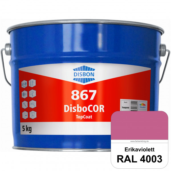 DisboCOR 867 TopCoat (RAL 4003 Erikaviolett) Anwendungsfreundliche Korrosionsschutz-Deckbeschichtung