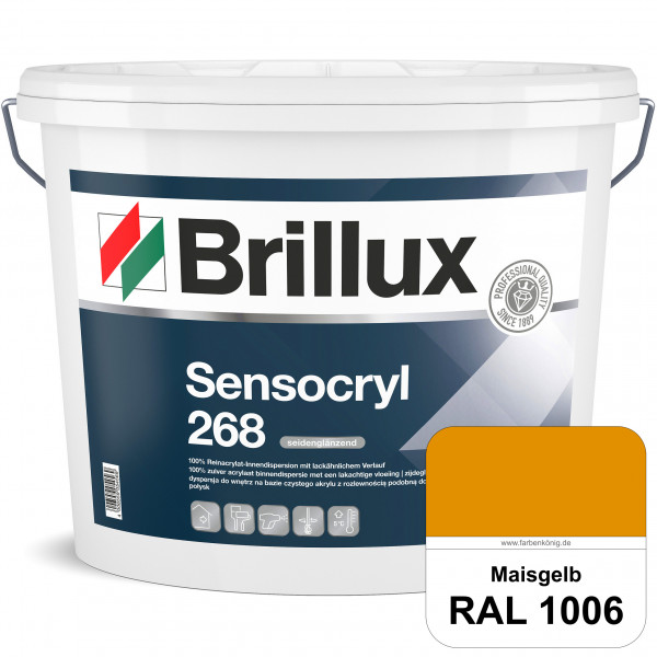 Sensocryl ELF 268 (RAL 1006 Maisgelb) hochwertige seidenglänzende & strapazierfähige Reinacrylat-Inn