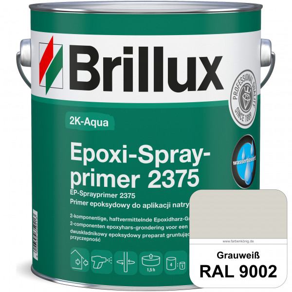 2K-Aqua Epoxi-Sprayprimer 2375 (RAL 9002 Grauweiß) haftvermittelnde 2K-Grundierung auf nicht saugend