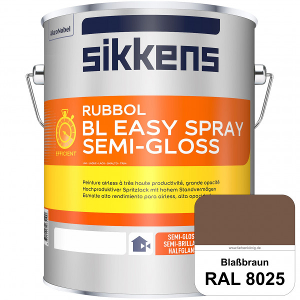 Rubbol BL Easy Spray (RAL 8025 Blassbraun) Seidenglänzender Airlesslack (außen & innen)