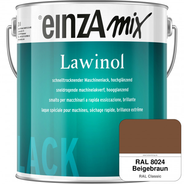 einzA Lawinol hochglänzend (RAL 8024 Beigebraun)
