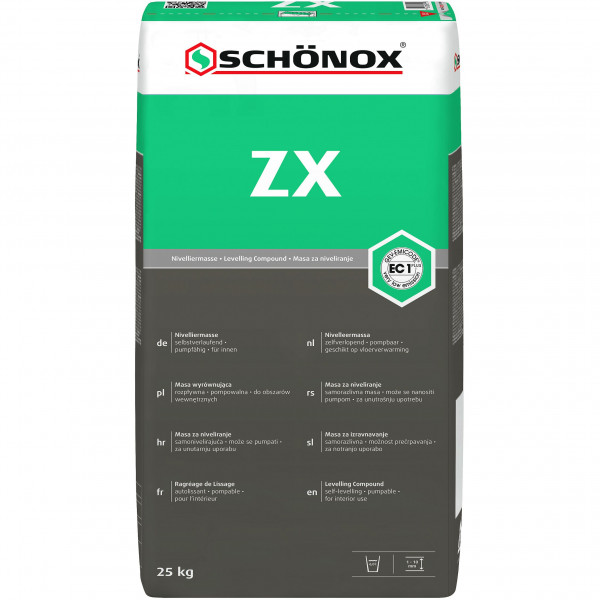 SCHÖNOX® ZX - zementäre Glätt- & Nivelliermasse