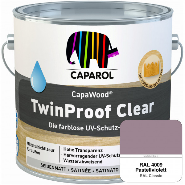 CapaWood® TwinProof Clear (RAL 4009 Pastellviolett) - ersetzt Capadur TwinProof