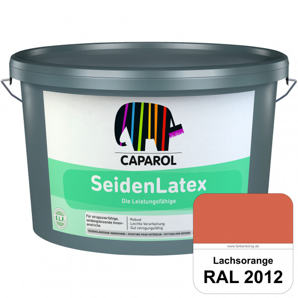 SeidenLatex ELF (RAL 2012 Lachsorange) strapazierfähige, scheuerbeständige und seidenmatte Latexfarb