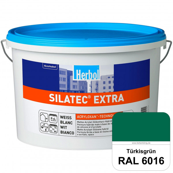 Silatec Extra (RAL 6016 Türkisgrün) Siliconharz-Hybrid-Fassadenfarbe