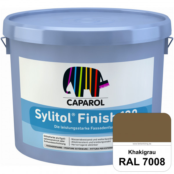 Sylitol® Finish 130 (RAL 7008 Khakigrau) wetterbeständige Fassadenbeschichtungen auf Silikatbasis