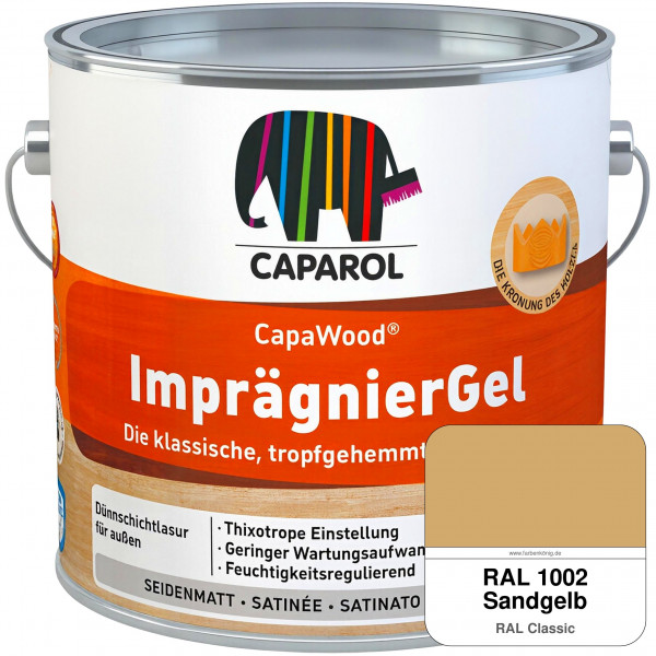 CapaWood® ImprägnierGel (RAL 1002 Sandgelb) - ersetzt Capadur LasurGel