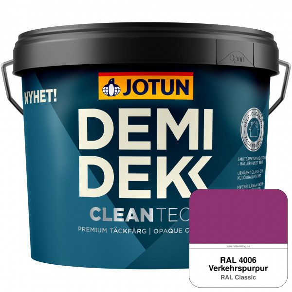 DEMIDEKK Cleantech (ehemals Demidekk Optimal, Demidekk Ultimate Täckfärg) - Deckende Holzfarbe für A
