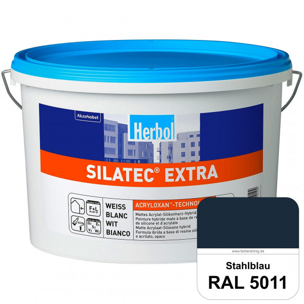 Silatec Extra (RAL 5011 Stahlblau) Siliconharz-Hybrid-Fassadenfarbe