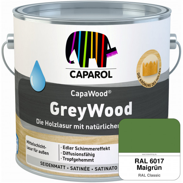 CapaWood® GreyWood (RAL 6017 Maigrün) - ersetzt Capadur GreyWood