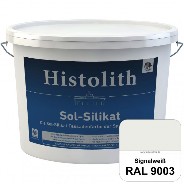 Histolith Sol-Silikat (RAL 9003 Signalweiß) Die Sol-Silikatfarbe der Spitzenklasse