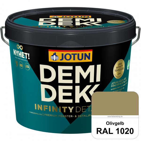 DEMIDEKK Infinity Details - Deckender Holzschutz (RAL 1020 Olivgelb)