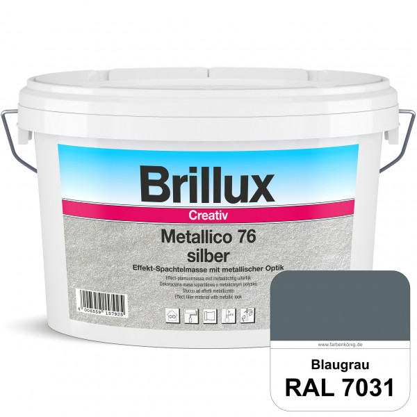 Creativ Metallico 76 (RAL 7031 Blaugrau) Effektspachtelmasse für Oberflächen mit metallischer Optik