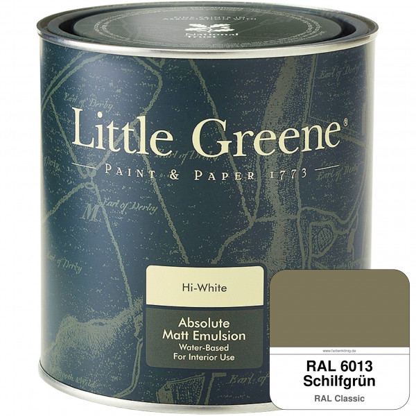 Absolute Matt Emulsion - Sample Pot 250 ml (RAL 6013 Schilfgrün)