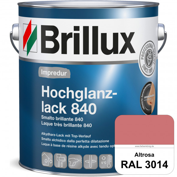 Impredur Hochglanzlack 840 (RAL 3014 Altrosa) für Holz- und Metallflächen (löselmittelhaltig) innen
